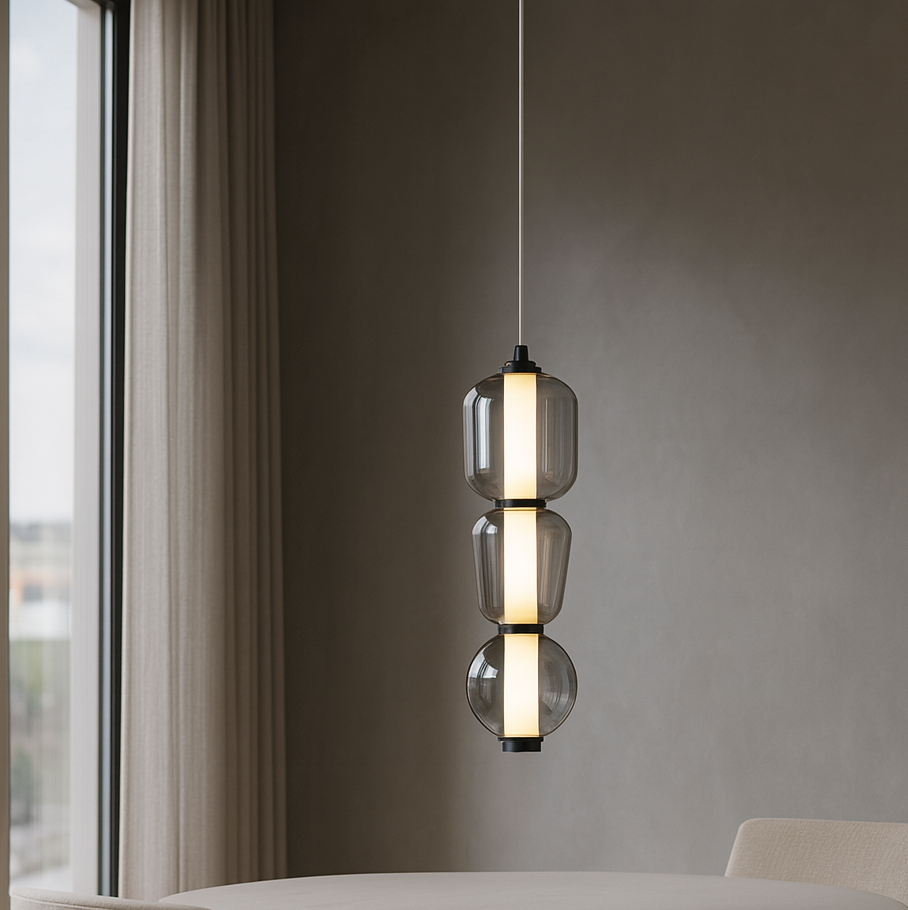 Підвісний світильник Led 12W 4000K Black+Smoke Beads 251036-100006448