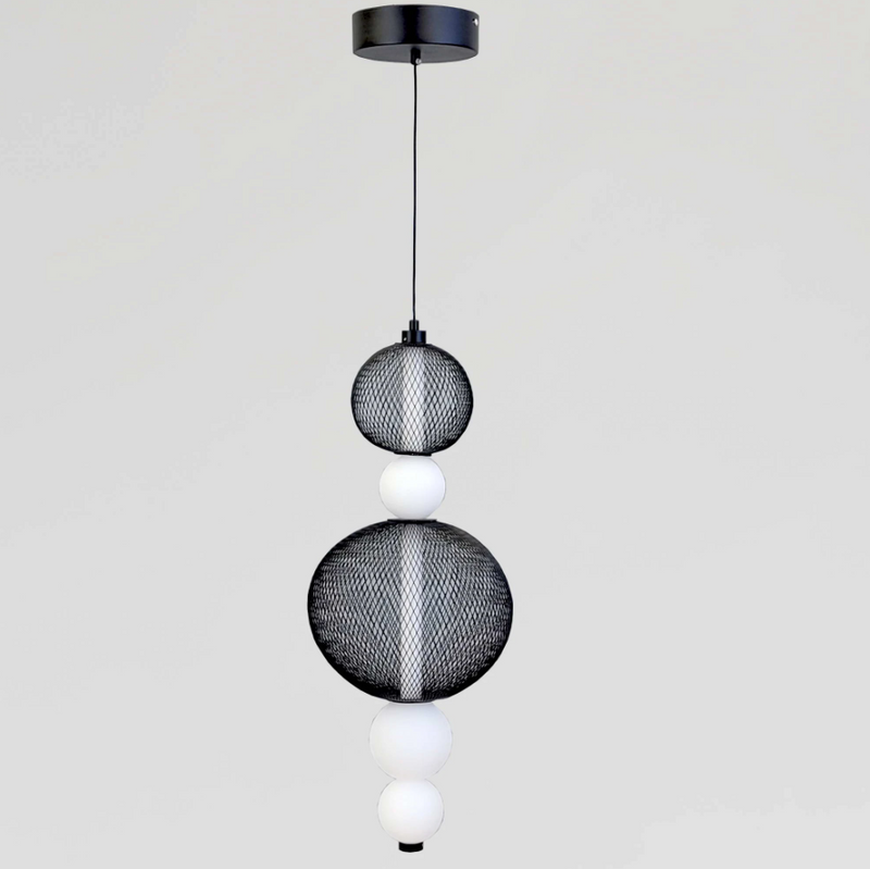 Підвісний світильник H-60 cm Led 17W 3000-6000K Black+White Mesh 251135-100006608