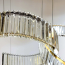 Люстра підвісна Led Gold Crystal 250535-100005005