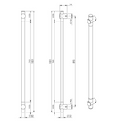 Настінний світильник чорний L-100 cm Led 15W 3000K/4000K Black Line 260233-100007572
