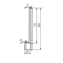 Настінні світильники чорні L-60 cm / L-80 cm IP54 Led 3000K / 4000K Black Line 260532-100007931