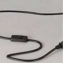 Торшер чорний з тумбою з бездротовою зарядкою H-160 cm E27 Black Helga 260758-100008331