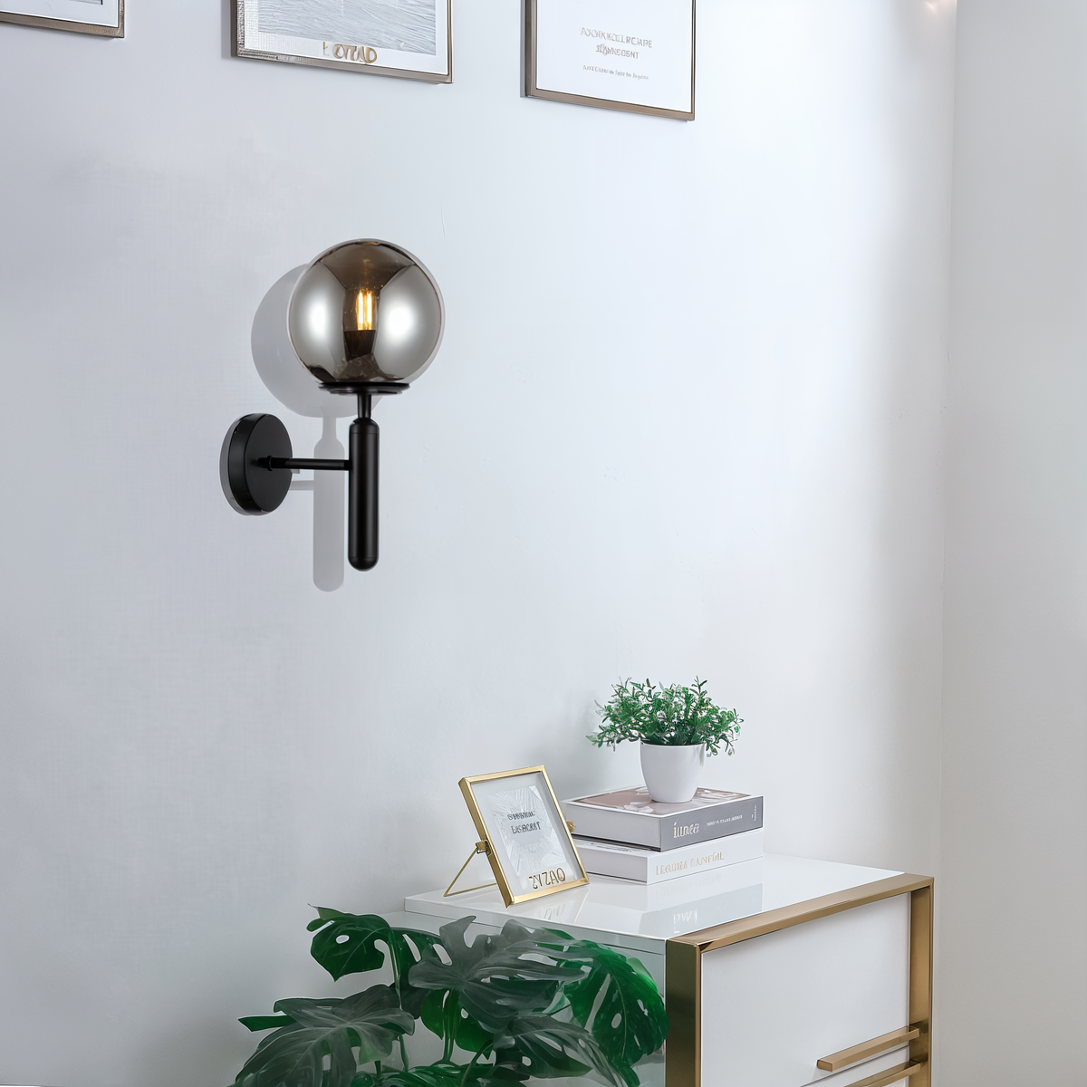 Світильник настінний Faro Bollo D-15 cm Black + Grey E27 250431-100004296