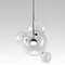 Люстра у вигляді бульбашки L-120 cm Led 30W Black+Clear Bubble 250717-100005650
