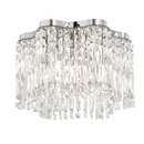 Люстри срібні D-40 cm / D-60 cm H-25 cm E14 Chrome Crystal 260748-100008492