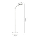 Торшер білий з гнучким плафоном H-169 cm Led 7W 5000K White 250755-100005443
