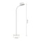 Торшер білий з гнучким плафоном H-169 cm Led 7W 5000K White 250755-100005443