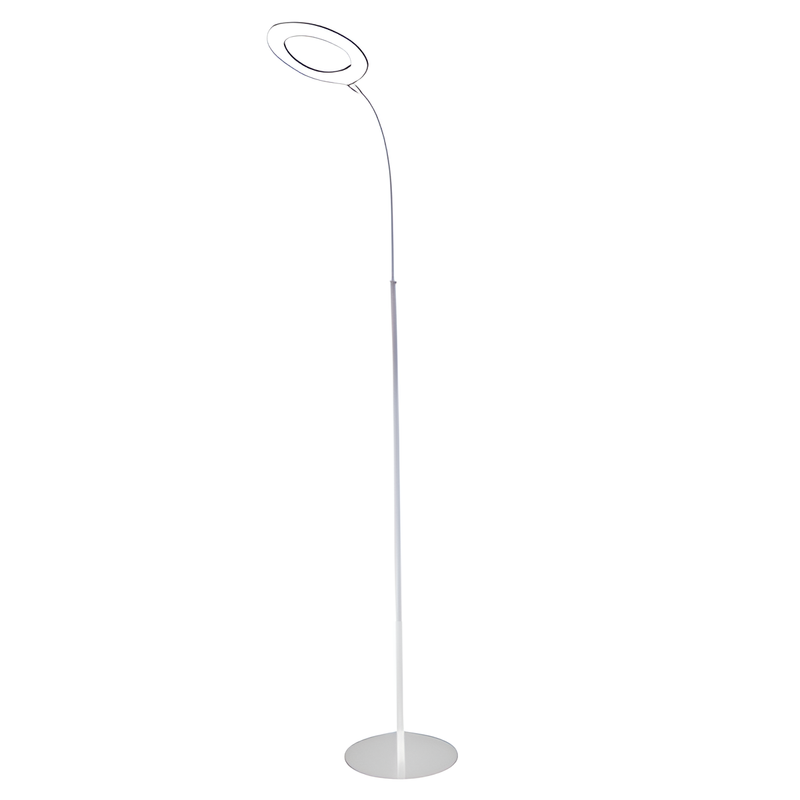 Торшер білий з гнучким плафоном H-169 cm Led 7W 5000K White 250755-100005443