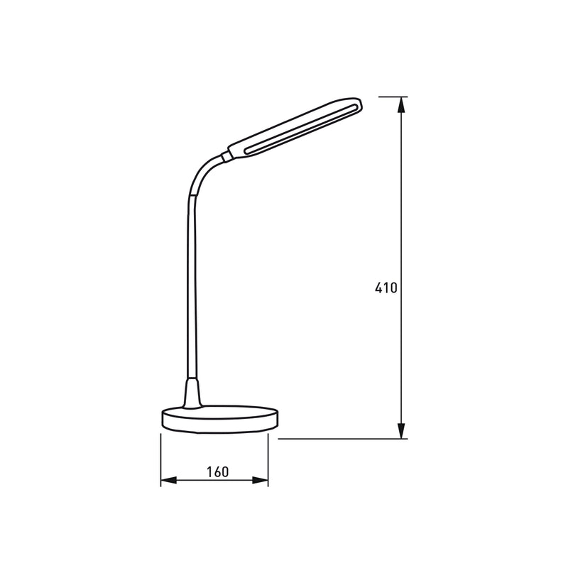 Світильник настільний чорний USB+BATTERY Led 10W 4000K Black Lumeno 250955-100005919