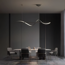 Люстра чорна хвиляста підвісна L-120 cm / L-160 cm Gemo Wave L / XL Black 231258-100002928