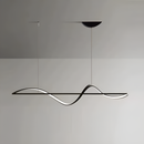 Люстра чорна хвиляста підвісна L-120 cm / L-160 cm Gemo Wave L / XL Black 231258-100002928