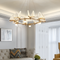 Люстра золота з прозорими метеликами D-65 cm / D-85 cm LED 3000K Gloss Gold Butterfly 211020-100000444