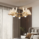 Люстра золота з прозорими метеликами D-65 cm / D-85 cm LED 3000K Gloss Gold Butterfly 211020-100000444