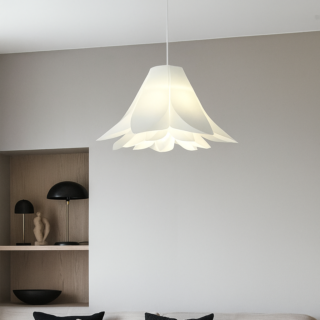 Люстра підвісна білий лотос D-40 cm / D-60 cm E27 White Lotus 250618-100005390