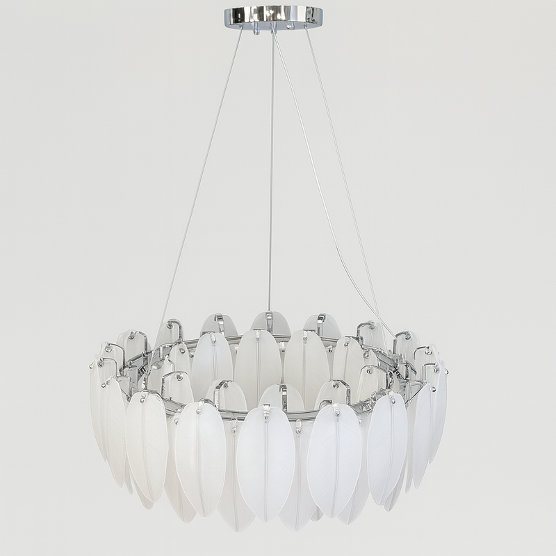 Підвісна люстра Feathers gloss lamp 8хЕ14 D600 Chrome 230335-100001482