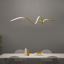 Люстра підвісна золота світлодіодна Хвиля L-120cm Led 22W French Gold Wave 250718-100005683