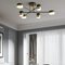 Люстра чорна з золотом на 6 LED ламп 60W Gold + Black Satellite 231152-100002779