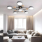 Люстра стельова сіра / біла з дерева D-89 cm Led Grey / White 4100К Wooden Ceiling 230958-100002590