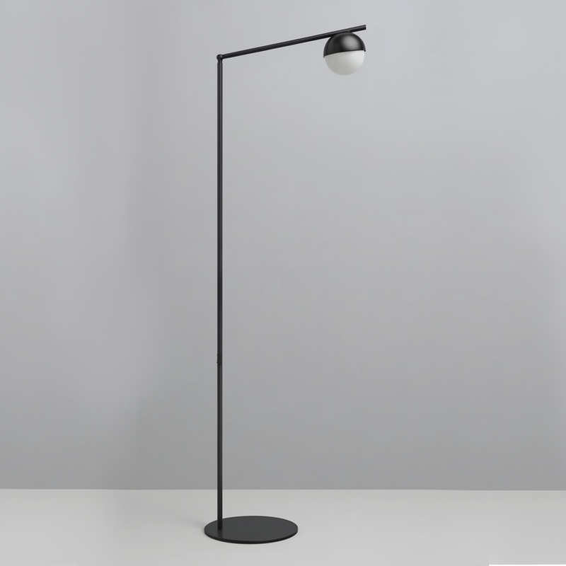 Торшер чорний з круглим плафоном H-140cm G9 Black Ball 25079-100005485