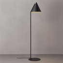 Торшер чорний з плафоном конусом Конус H-143 cm E27 Black Cone Circle 250740-100005484