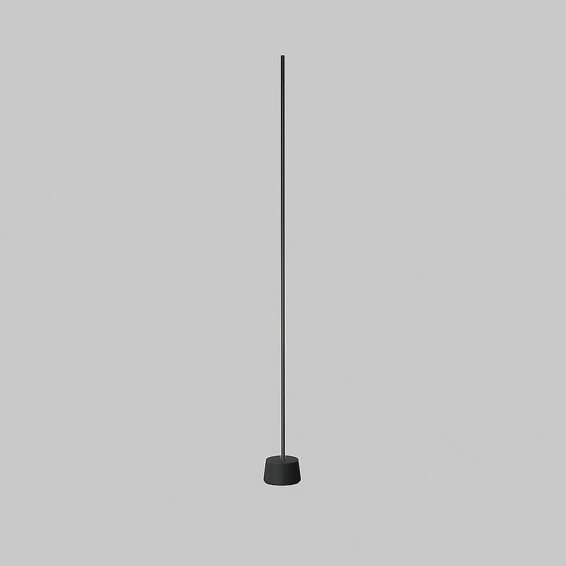 Торшер металевий лінійний чорний/білий H-131 cm Led 12W Black/White Pipeline 250725-100005509