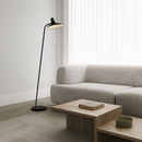 Торшер чорний з похилою стійкою Діагональ H-143 cm E14 Black Diagonal 25079-100005489