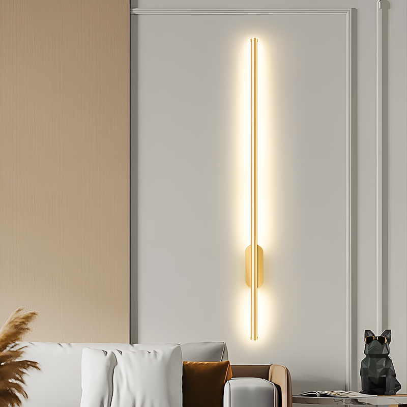 Бра лінійні золоті H-70 cm / H-94 cm Led 3500K Gold Sand 211020-100000448