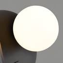 Настінний світильник чорний з круглим плафоном D-17 cm Led G9 Black Bollo 250718-100005516