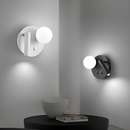 Настінний світильник білий з круглим плафоном D-17 cm Led G9 White Bollo 250718-100005515