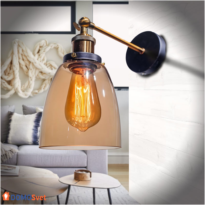 Бра Loft Black Amber Domosvet Design 24053-228538