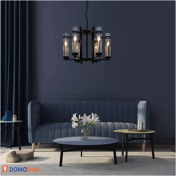 Люстра Glass Сharm Round Black На 8 Плафонів Domosvet Design 24103-235559