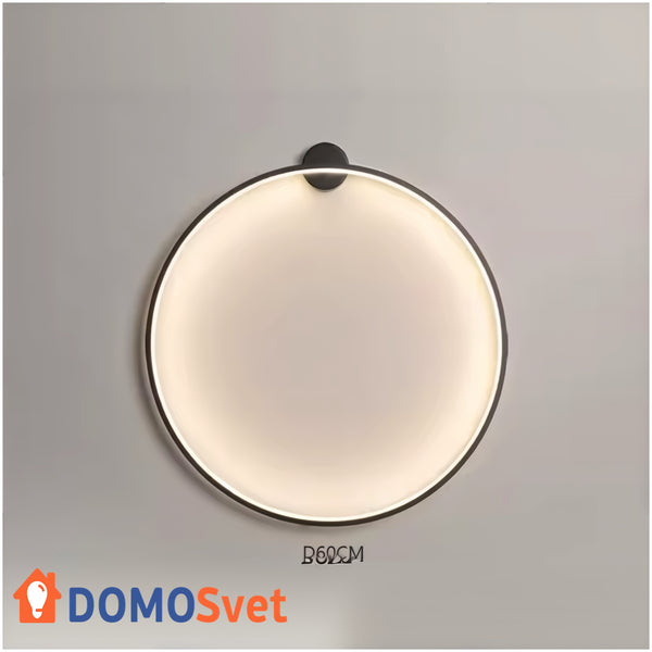 Настінний Світильник Round Led Black D-600 Domosvet Design 250514-240516