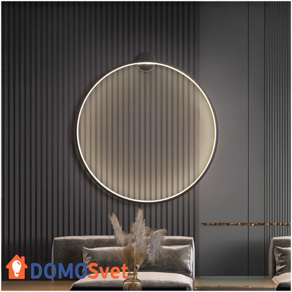 Настінний Світильник Round Led Black D-800 Domosvet Design 250514-240518