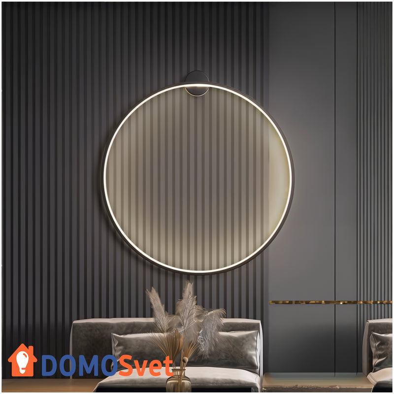 Настінний Світильник Round Led Black D-800 Domosvet Design 250514-240518