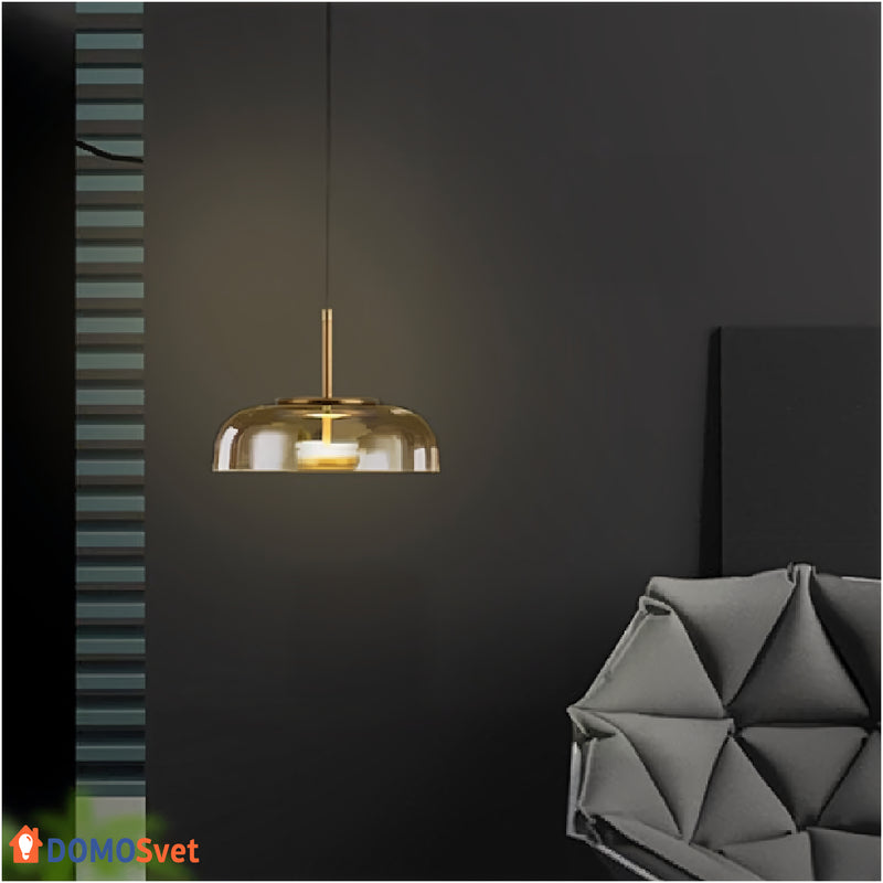 Подвес Led Jellyfish Gold Amber Domosvet Design 25053-240552