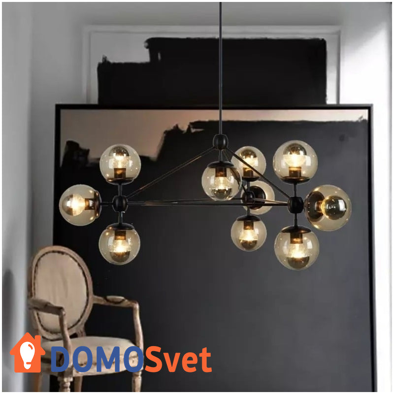 Люстра Modo Black Amber Domosvet Design 25063-240771