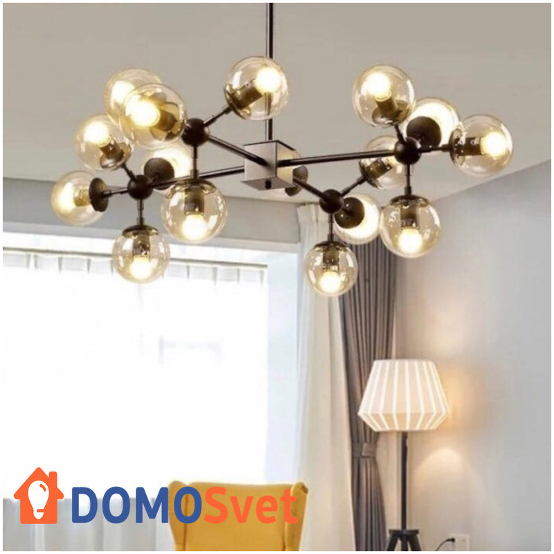 Люстра Modo Black Amber Domosvet Design 25063-241025