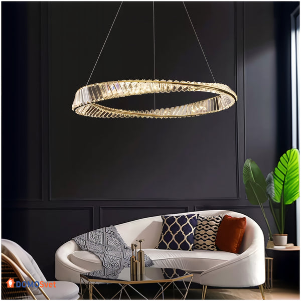 Люстра Gold Crystal Circle Domosvet Design 250914-241594