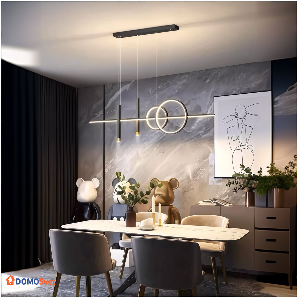 Люстри Spiry Led Tubus Lamp Domosvet Design 250914-241635