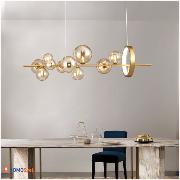 Серія Люстр Modo Bubbles Ambre Gold Long Domosvet Design 250914-241680