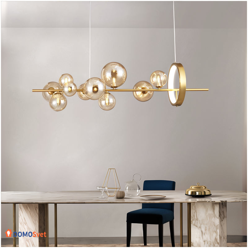 Серія Люстр Modo Bubbles Ambre Gold Long Domosvet Design 250914-241680