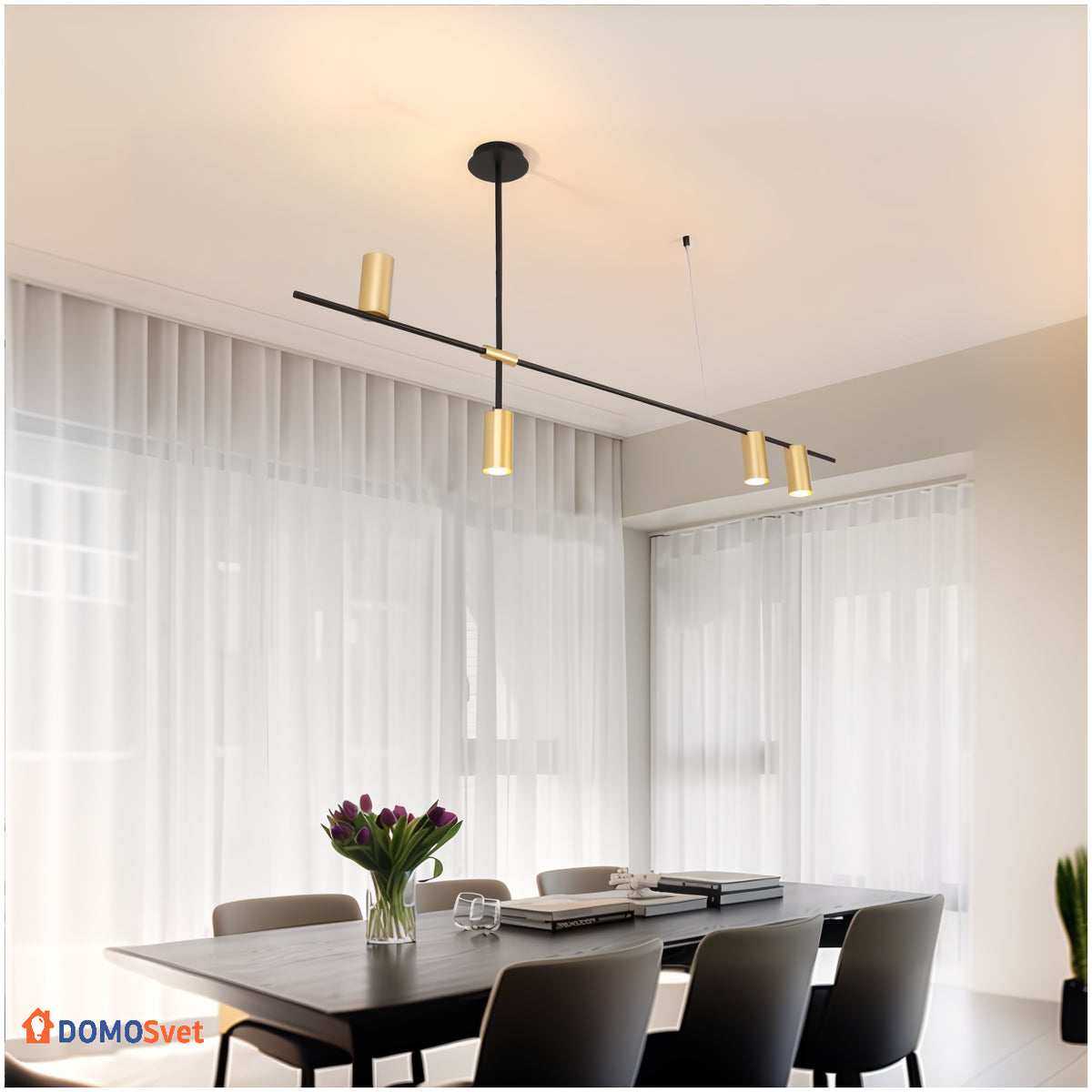 Тросові Люстри Tubus Linear Pendant Domosvet Design 250914-241718