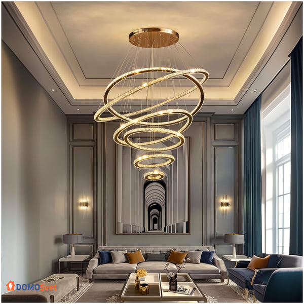 Люстра Gold Crystal Longi Domosvet Design 250914-241726