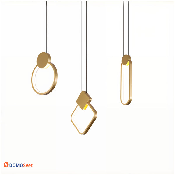 Люстра Curly Lamp Gold Domosvet Design 250914-241747