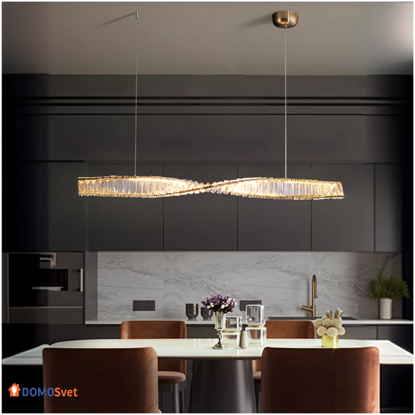 Люстра Gold Crystal Long Domosvet Design 250914-241782