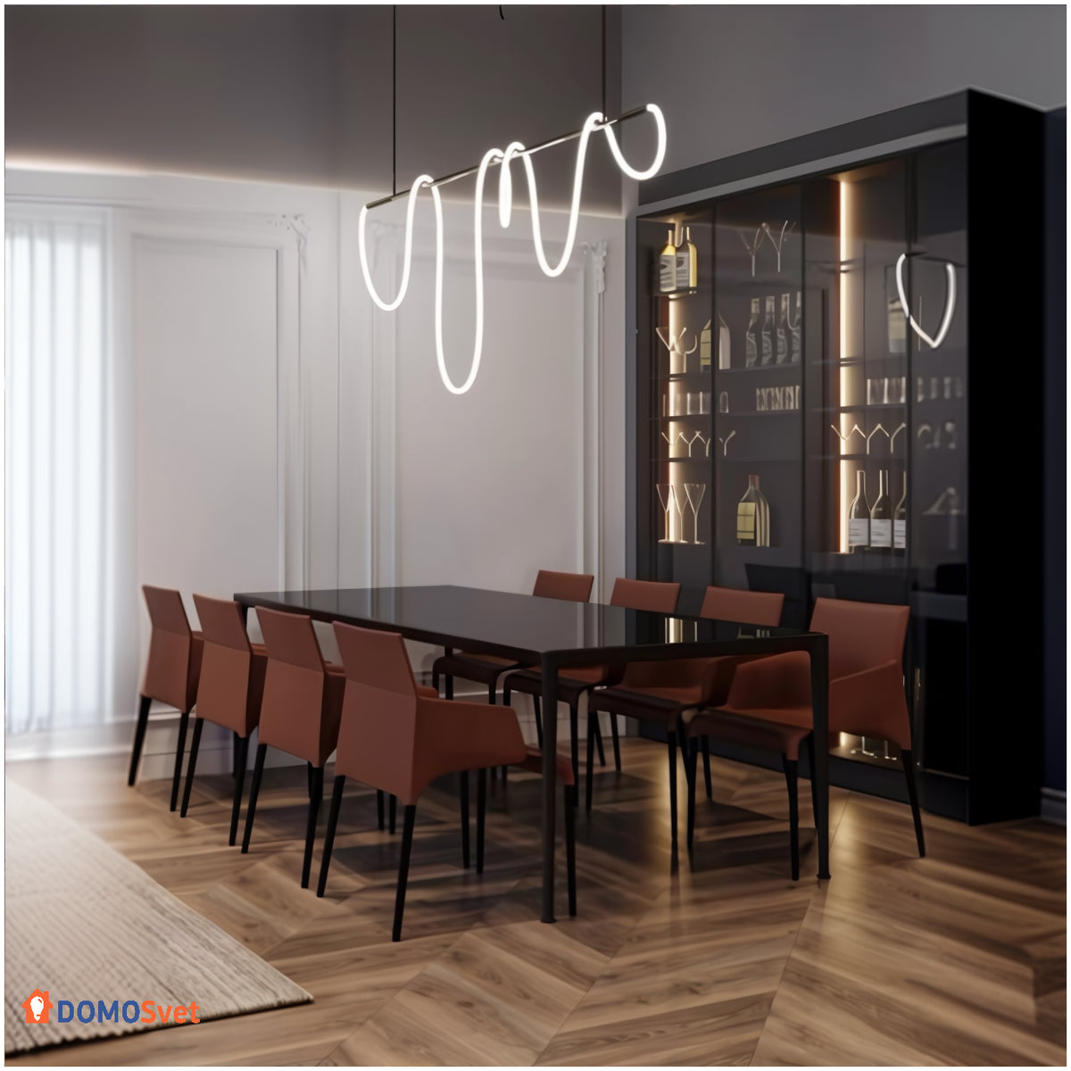 Люстра Pipe Tube Long Domosvet Design 250914-241801