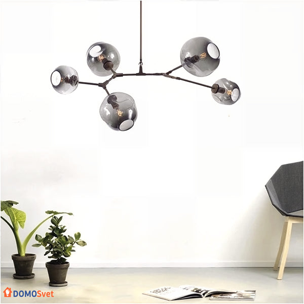 Люстра Glass Black Smoky Grey Domosvet Design 25103-244059