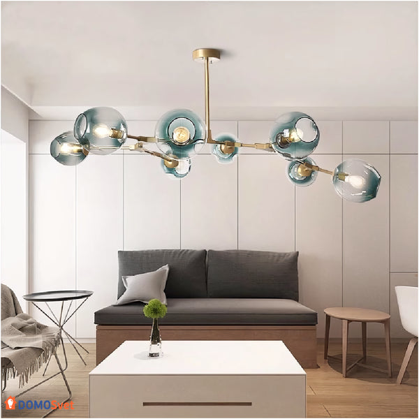 Люстра Glass Gold Blue Domosvet Design 25103-244201