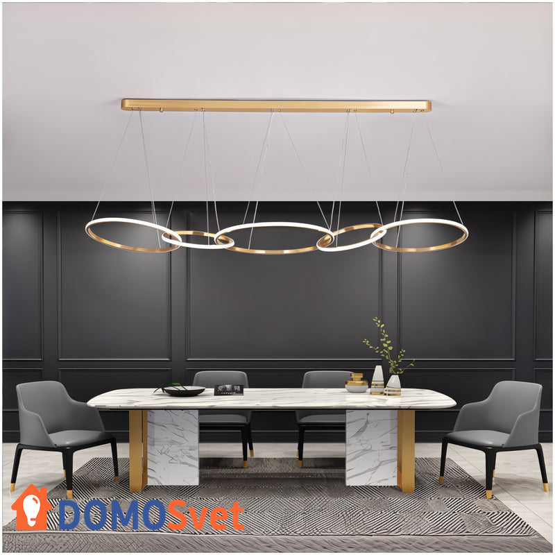 Люстра Chain Gold Lamp Domosvet Design 211014-36774