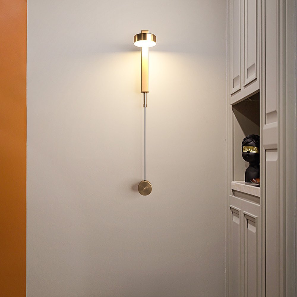 Бра золоте поворотне з вимикачем та регулюванням яскравості димером Teco Long Lamp Gold 260118-100007208